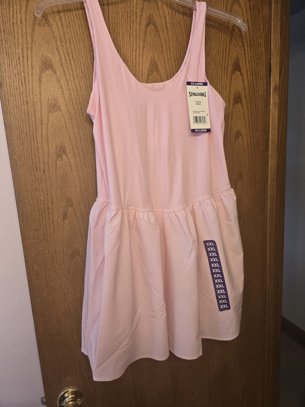Spalding Light Pink Sleeveless Skater Dress